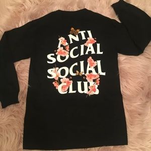 ANTI SOCIAL SOCIAL CLUB Logo Kkoch Black Crewneck